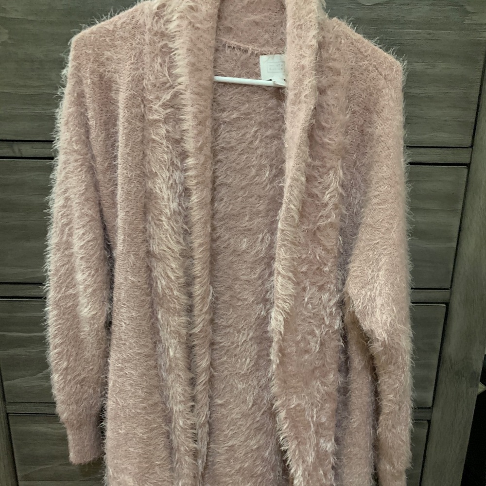Fuzzy cardigan